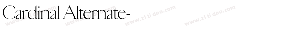 Cardinal Alternate字体转换